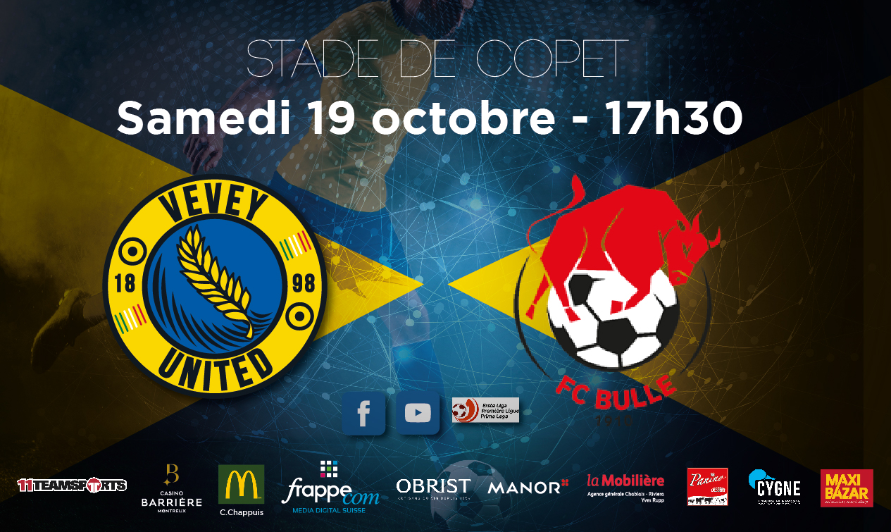 Samedi 19 octobre 2019 – Stade de Copet – 17h30