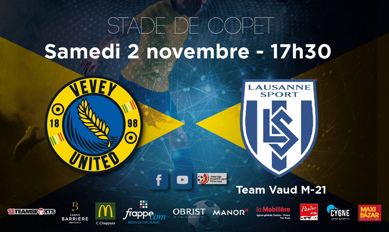Samedi 2 novembre 2019 – Stade de Copet – 17h30