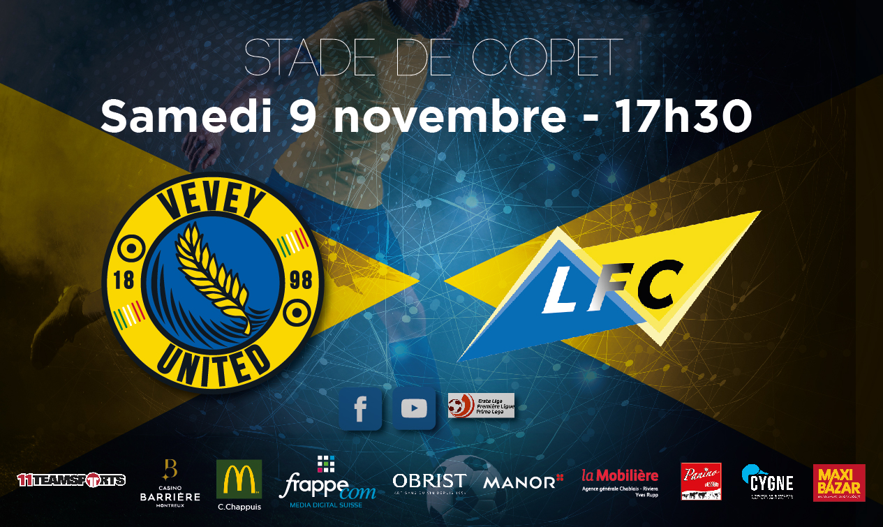 Samedi 9 novembre 2019 – Stade de Copet – 17h30